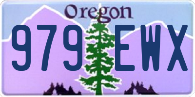 OR license plate 979EWX