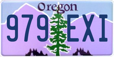 OR license plate 979EXI