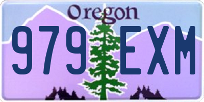 OR license plate 979EXM