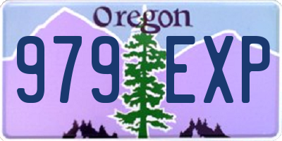 OR license plate 979EXP