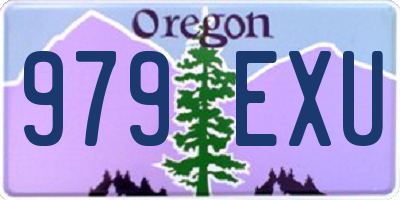 OR license plate 979EXU