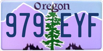 OR license plate 979EYF