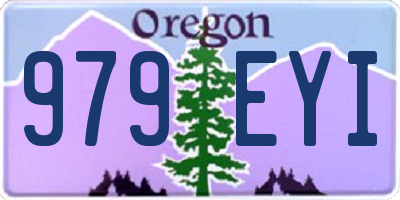 OR license plate 979EYI