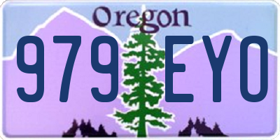 OR license plate 979EYO