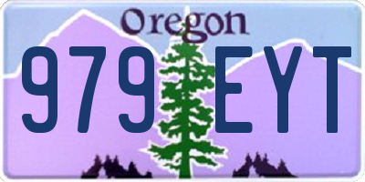 OR license plate 979EYT