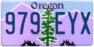 OR license plate 979EYX