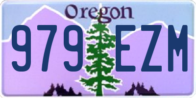 OR license plate 979EZM