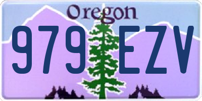 OR license plate 979EZV