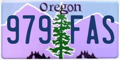 OR license plate 979FAS