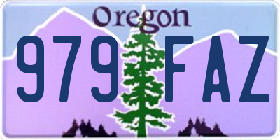 OR license plate 979FAZ