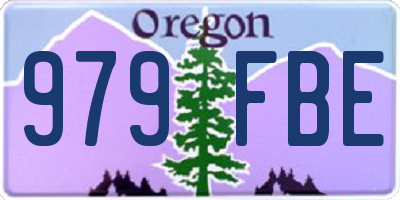 OR license plate 979FBE