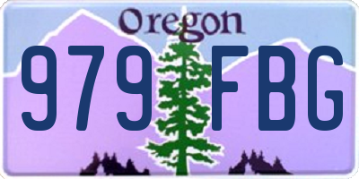 OR license plate 979FBG