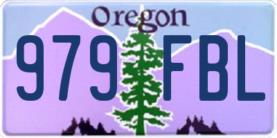 OR license plate 979FBL