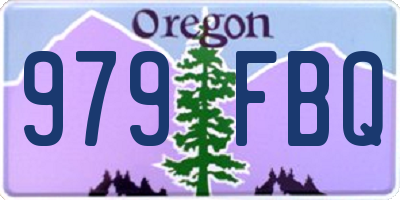 OR license plate 979FBQ