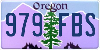 OR license plate 979FBS