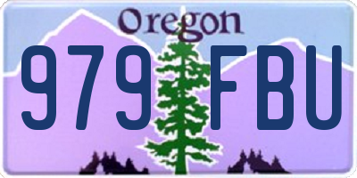 OR license plate 979FBU