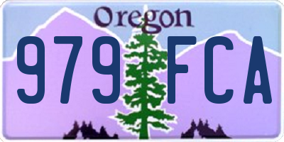 OR license plate 979FCA