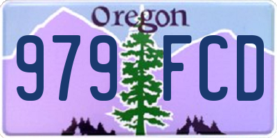 OR license plate 979FCD