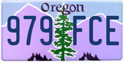 OR license plate 979FCE