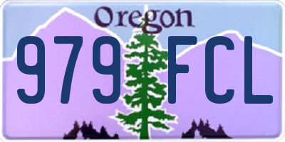 OR license plate 979FCL