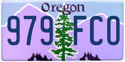 OR license plate 979FCO