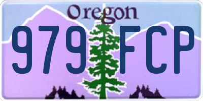 OR license plate 979FCP