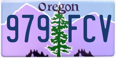 OR license plate 979FCV