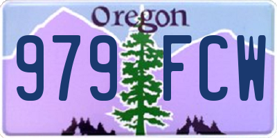 OR license plate 979FCW