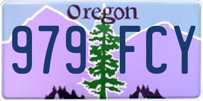 OR license plate 979FCY