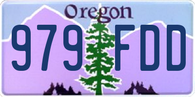 OR license plate 979FDD