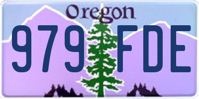 OR license plate 979FDE