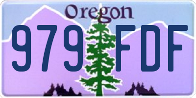 OR license plate 979FDF