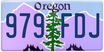 OR license plate 979FDJ
