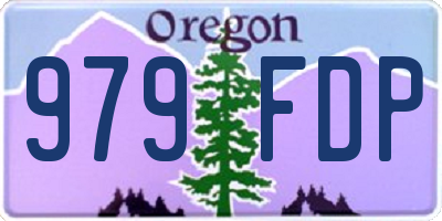 OR license plate 979FDP