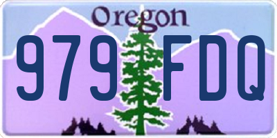 OR license plate 979FDQ
