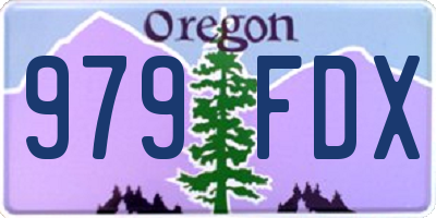 OR license plate 979FDX
