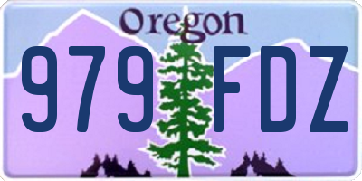 OR license plate 979FDZ