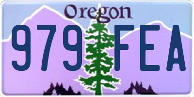OR license plate 979FEA