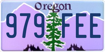 OR license plate 979FEE
