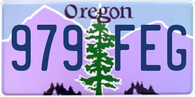 OR license plate 979FEG