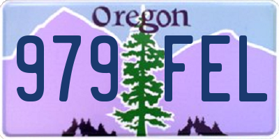 OR license plate 979FEL