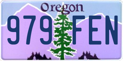 OR license plate 979FEN