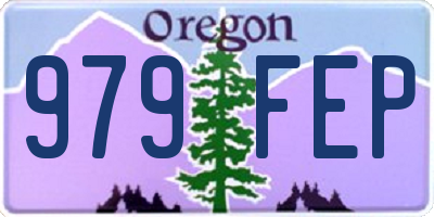 OR license plate 979FEP