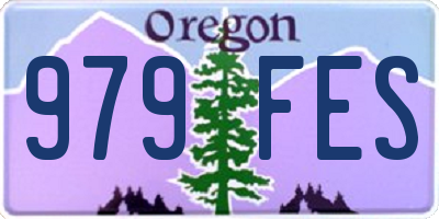 OR license plate 979FES