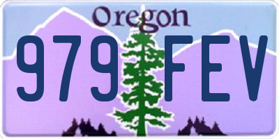 OR license plate 979FEV