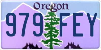 OR license plate 979FEY