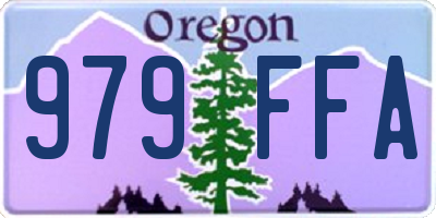 OR license plate 979FFA