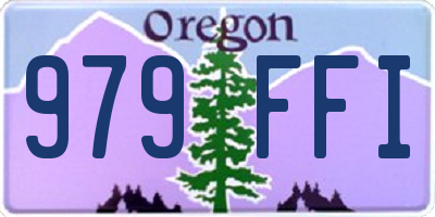 OR license plate 979FFI