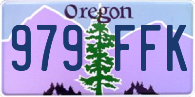 OR license plate 979FFK
