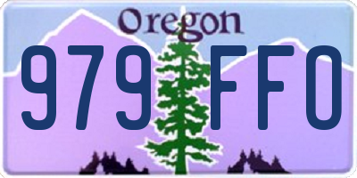 OR license plate 979FFO